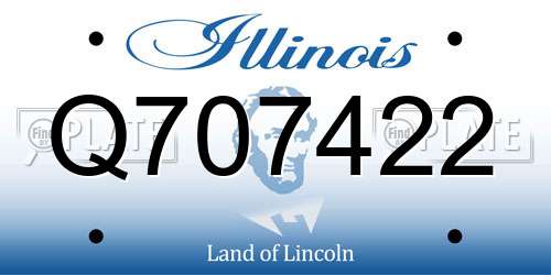 Q707422 Illinois License Plate