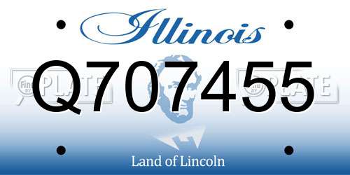 Q707455 Illinois License Plate