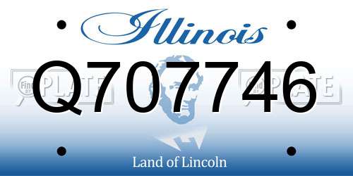 Q707746 Illinois License Plate