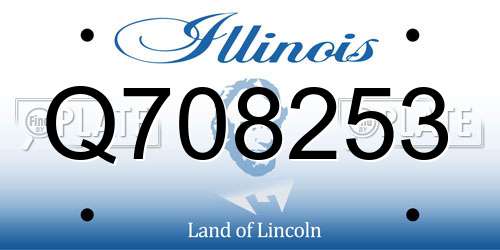 Q708253 Illinois License Plate