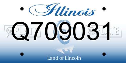 Q709031 Illinois License Plate