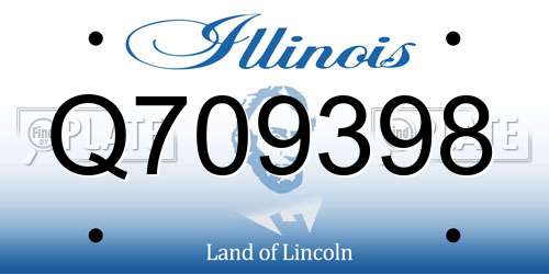 Q709398 Illinois License Plate