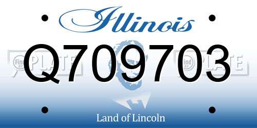 Q709703 Illinois License Plate