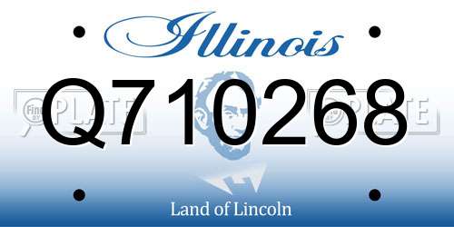 Q710268 Illinois License Plate