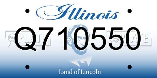 Q710550 Illinois License Plate