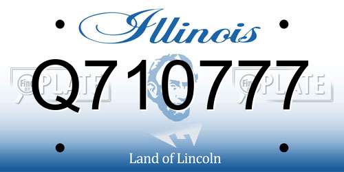 Q710777 Illinois License Plate