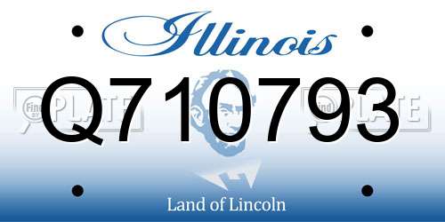 Q710793 Illinois License Plate