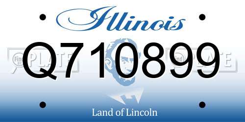 Q710899 Illinois License Plate