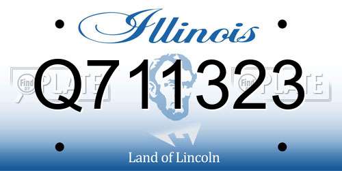 Q711323 Illinois License Plate
