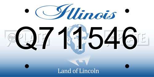Q711546 Illinois License Plate