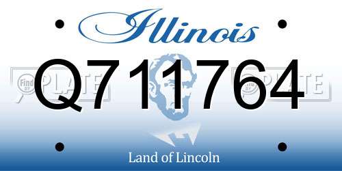 Q711764 Illinois License Plate