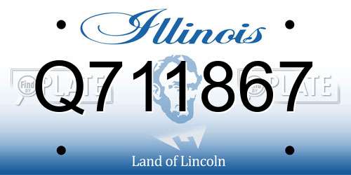 Q711867 Illinois License Plate