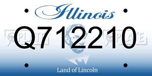 Q712210 Illinois License Plate
