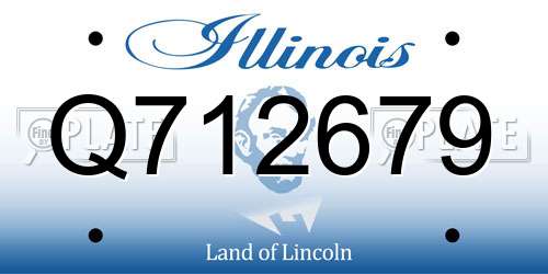 Q712679 Illinois License Plate