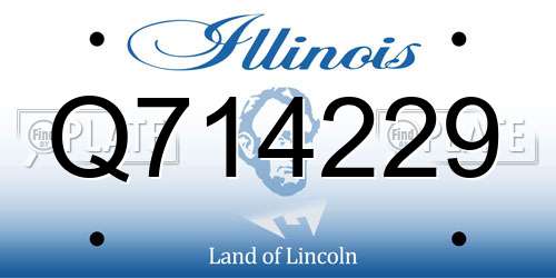 Q714229 Illinois License Plate