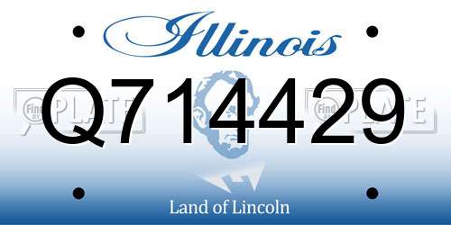 Q714429 Illinois License Plate