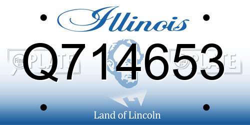 Q714653 Illinois License Plate