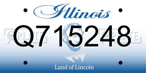 Q715248 Illinois License Plate