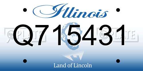 Q715431 Illinois License Plate