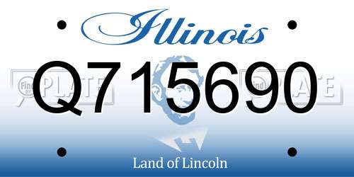 Q715690 Illinois License Plate