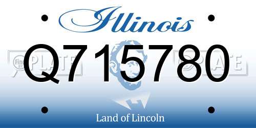 Q715780 Illinois License Plate