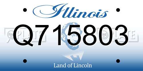 Q715803 Illinois License Plate