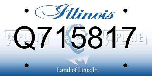 Q715817 Illinois License Plate