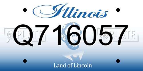 Q716057 Illinois License Plate
