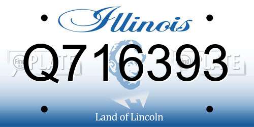 Q716393 Illinois License Plate