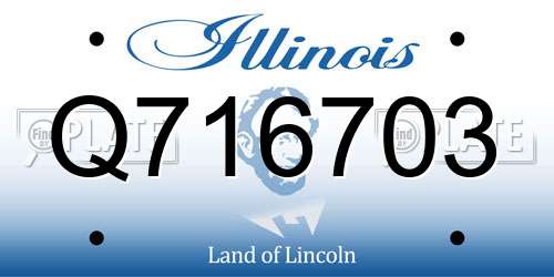 Q716703 Illinois License Plate