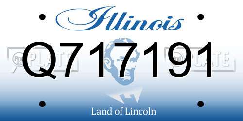 Q717191 Illinois License Plate