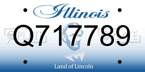 Q717789 Illinois License Plate