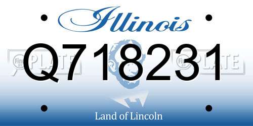 Q718231 Illinois License Plate