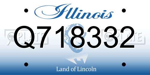 Q718332 Illinois License Plate