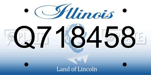Q718458 Illinois License Plate