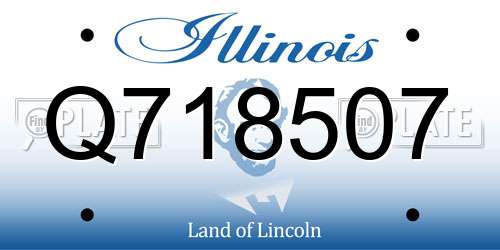 Q718507 Illinois License Plate