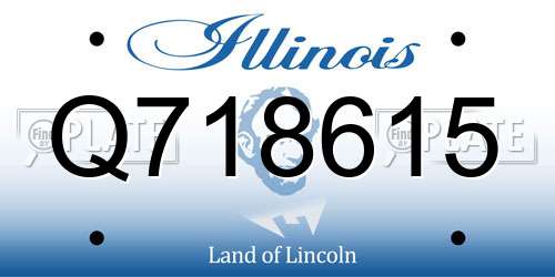 Q718615 Illinois License Plate