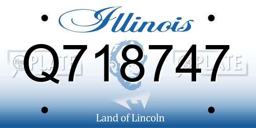 Q718747 Illinois License Plate