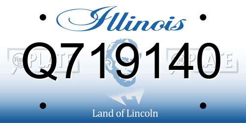 Q719140 Illinois License Plate