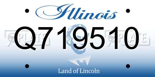 Q719510 Illinois License Plate