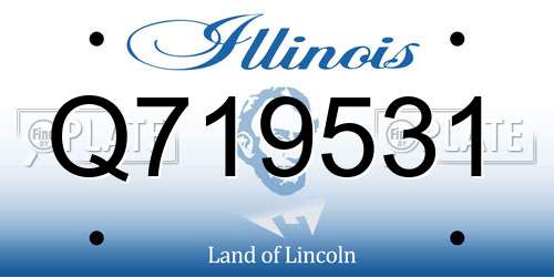 Q719531 Illinois License Plate