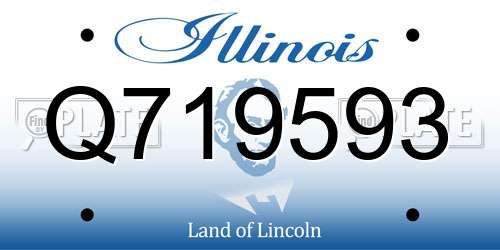 Q719593 Illinois License Plate