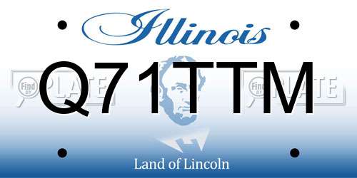 Q71TTM Illinois License Plate