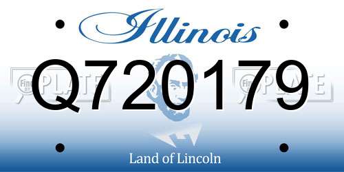 Q720179 Illinois License Plate
