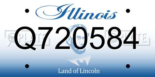 Q720584 Illinois License Plate