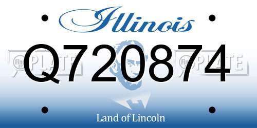 Q720874 Illinois License Plate