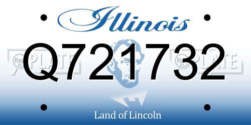 Q721732 Illinois License Plate