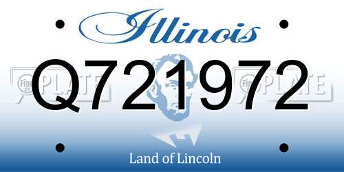 Q721972 Illinois License Plate