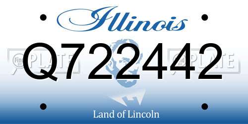 Q722442 Illinois License Plate