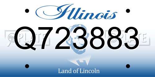 Q723883 Illinois License Plate